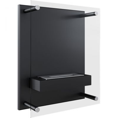 Biokominek GLASS czarny z certyfikatem TÜV