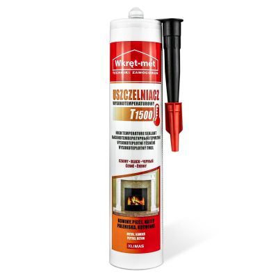 Uszczelniacz wysokotemperaturowy T1500 czarny