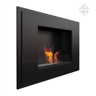 Biokominek ALPHA 800x590 mm czarny z szybą