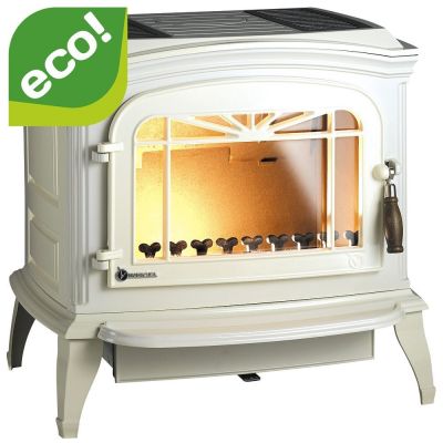 Piec wolnostojący 12 kW BRADFORD kremowa emalia