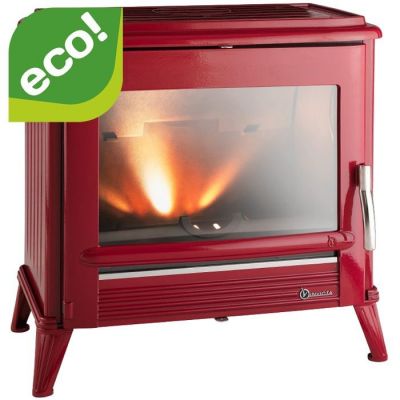 Piec wolnostojący 12 kW MODENA czerwona emalia