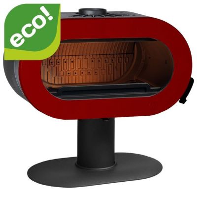 Piec wolnostojący 10 kW FIFTY czerwona emalia
