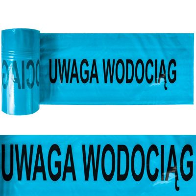 Taśma ostrzegawcza 20cm folia znacznik WODOCIĄGI