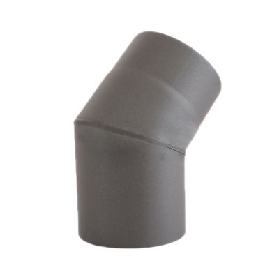 Kolano stałe 45* szare z blachy czarnej gr. 0,6 mm