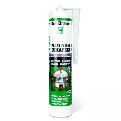 Uszczelniacz dekarski czarny Den Braven 280 ml