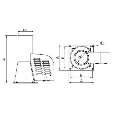 Generator ciągu kominowego  fi 200 