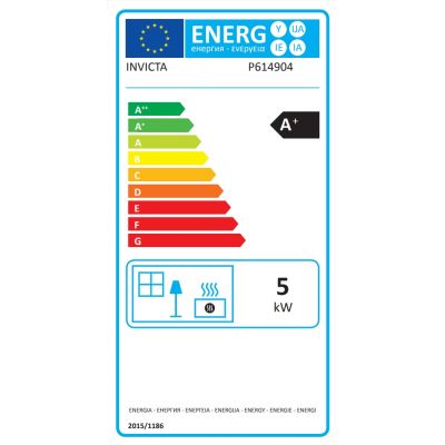 Piec wolnostojący INVICTA OVATIO 5kW antracyt