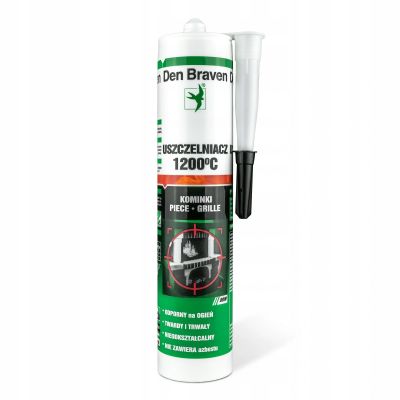 Uszczelniacz żaroodporny (do 1200°C) Den Braven 280 ml