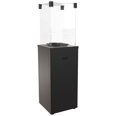 Ogrzewacz gazowy PATIO SLIM stalowy czarny - sterowanie manualne