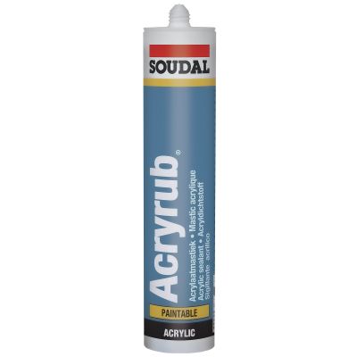 Akryl uszczelniacz SOUDAL ACRYRUB szary 300ml