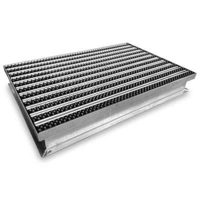 Wycieraczka metalowa ocynk szczotka kratka 60x40