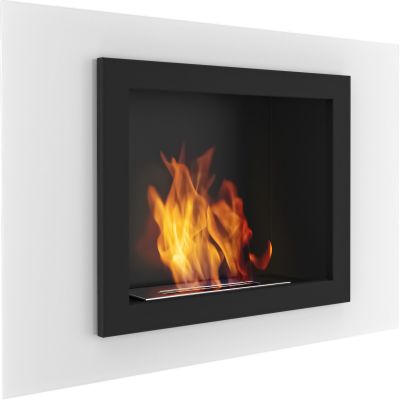Biokominek OSCAR 900x630 mm biały z biopojemnikiem TÜV