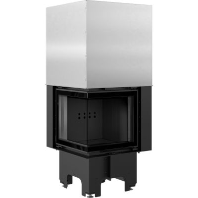 Wkład kominkowy VNL 480/480 BLACK lewy z gilotyną