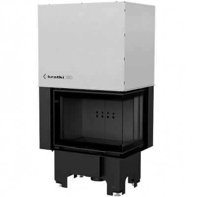 Wkład kominkowy VNP 610/430 BLACK prawy z gilotyną