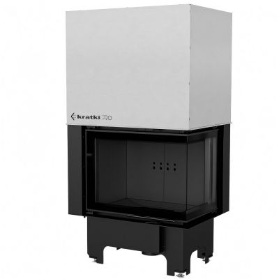 Wkład kominkowy VNP 700/480 BLACK prawy z gilotyną