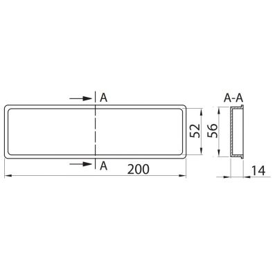 Zakończenie kanałów  PVC  204x60 