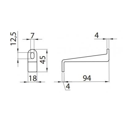 Uchwyt PVC 220x90  