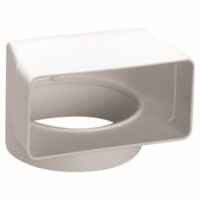 kolano płaskie prostokątne PVC 120x60mm 