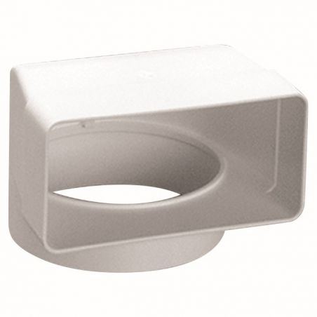 kolano płaskie prostokątne PVC 120x60mm 