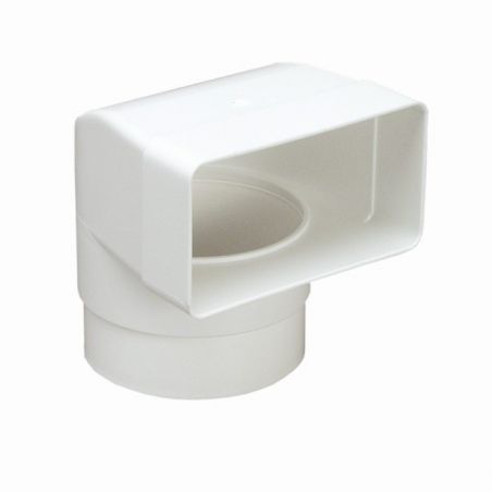 kolano płaskie prostokątne 58mm PVC 120x60mm 