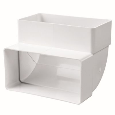 kolano pionowe prostokątne 90 ° PVC 120x60mm 