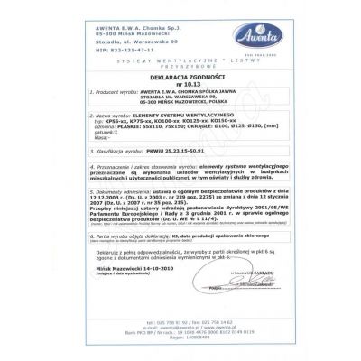 Kanał płaski Awenta PVC