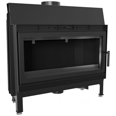 Wkład kominkowy BLANKA/910/BLACK 16kw Ø 200