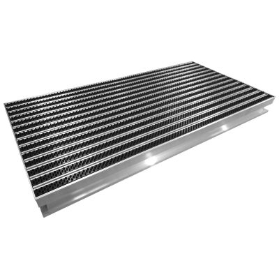 Wycieraczka metalowa ocynk szczotka kratka 100x50