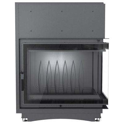 Wkład kominkowy narożny prawy żeliwny AMELIA DECO 21kW | ø200mm