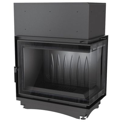 Wkład kominkowy narożny prawy żeliwny AMELIA DECO 21kW | ø200mm