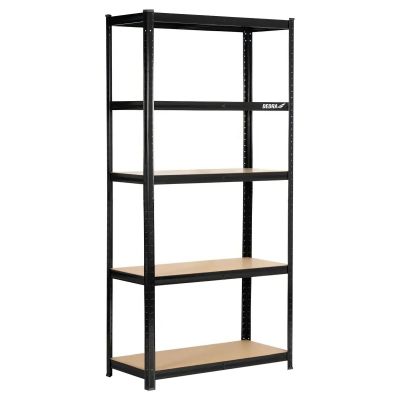 Regał magazynowy 180x90x40cm czarny
