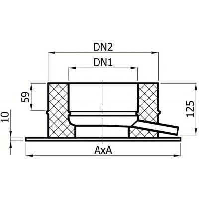 Miska do odprowadzania kond. dwuścienna żaroodporna czarna
