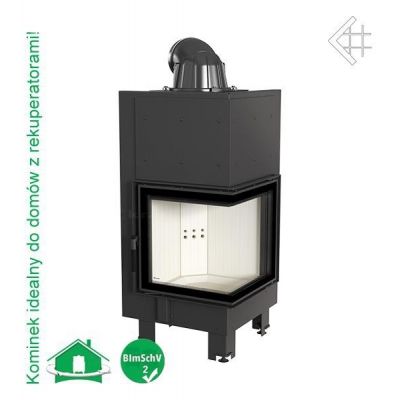 Wkład kominkowy 12 kW MBN P BS prawy (szyby łączone bez szprosa)